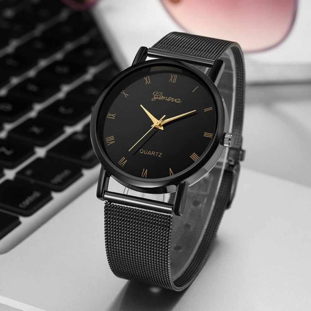 ⌚️NEW⌚️ Unisex Luxury Stainless Steel Quartz Watch - Picture 4 of 5